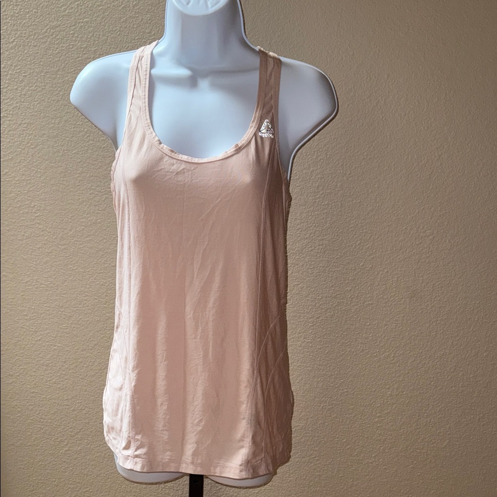 Reebok Light Pink Racer Back Scoop Neck Tank Top Women’s Size S